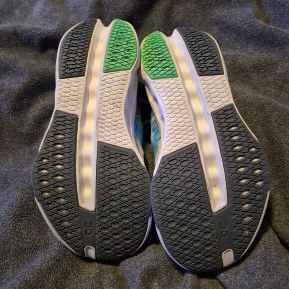 On Cloudsurfer Next running shoe Niagara and White colorway womens size 7 - Picture 3 of 7